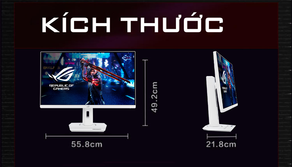 Màn hình ASUS ROG Strix XG259QNS-W (24.5 inch/FHD/Fast IPS/380Hz/0.3ms) - Chi tiết 2