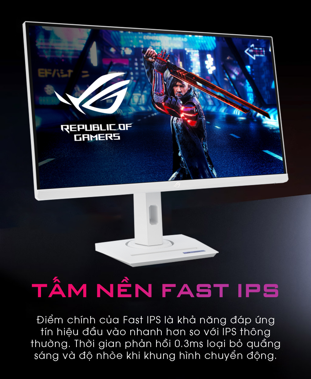 Màn hình ASUS ROG Strix XG259QNS-W (24.5 inch/FHD/Fast IPS/380Hz/0.3ms) - Chi tiết 5