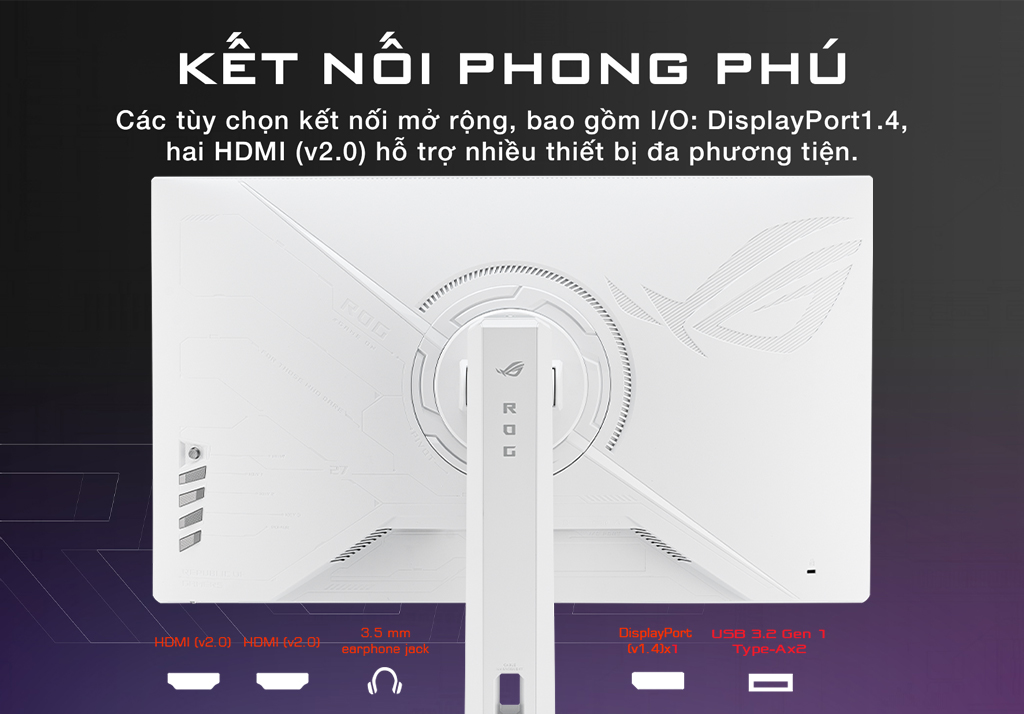 Màn hình ASUS ROG Strix XG259QNS-W (24.5 inch/FHD/Fast IPS/380Hz/0.3ms) - Chi tiết 8