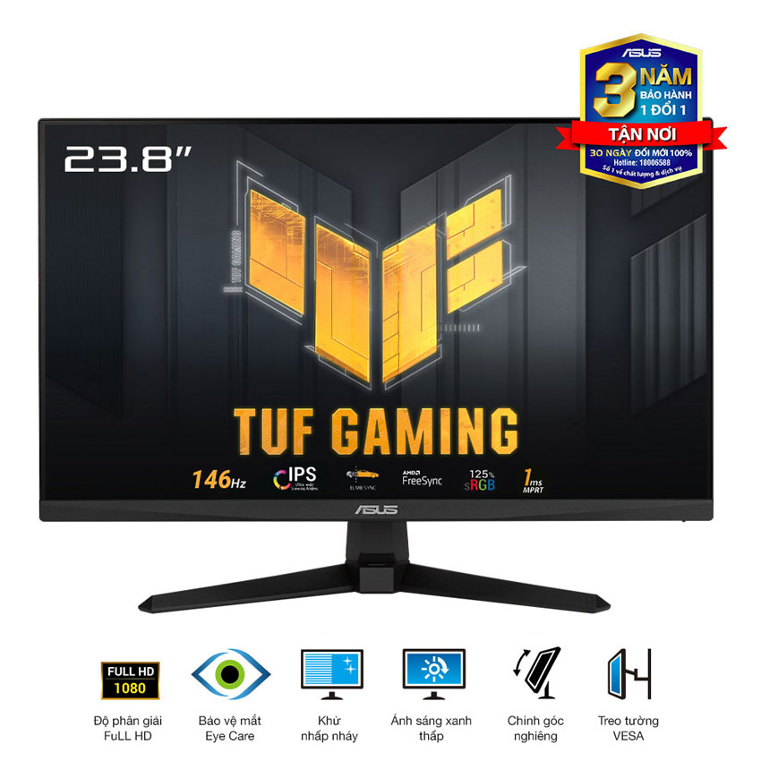Màn hình ASUS TUF VG249QE5A (23.8 inch/FHD/IPS/146Hz/1ms/loa) - Chi tiết 1
