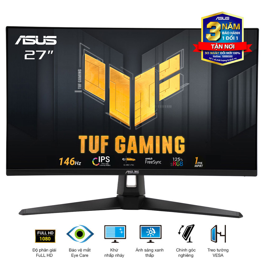Màn hình ASUS TUF VG279QE5A (27 inch/FHD/IPS/146Hz/1ms/loa) - Chi tiết 1