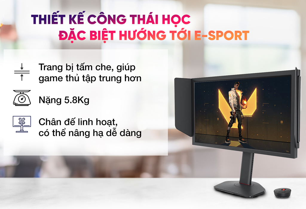 Màn hình BenQ ZOWIE XL2586X (24 inch/FHD/FAST TN/540Hz/DyAc™ 2) - Chi tiết 3