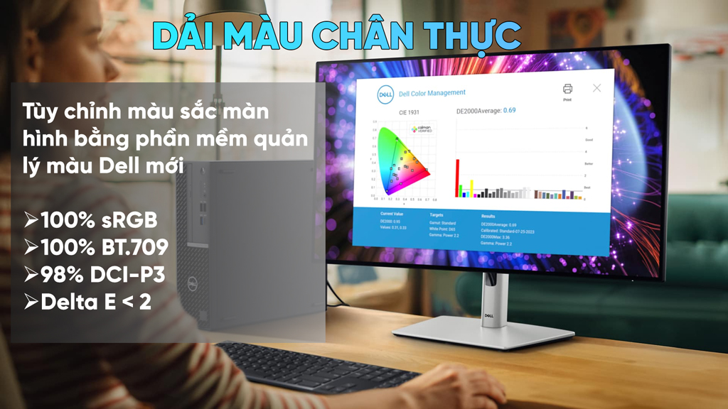 Màn hình Dell Ultrasharp U2724D (27 inch/QHD/IPS/120Hz/5ms/USB-C) - Chi tiết 2