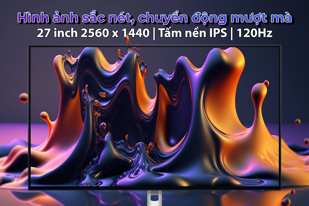 Màn hình Dell Ultrasharp U2724D (27 inch/QHD/IPS/120Hz/5ms/USB-C) - Chi tiết 3