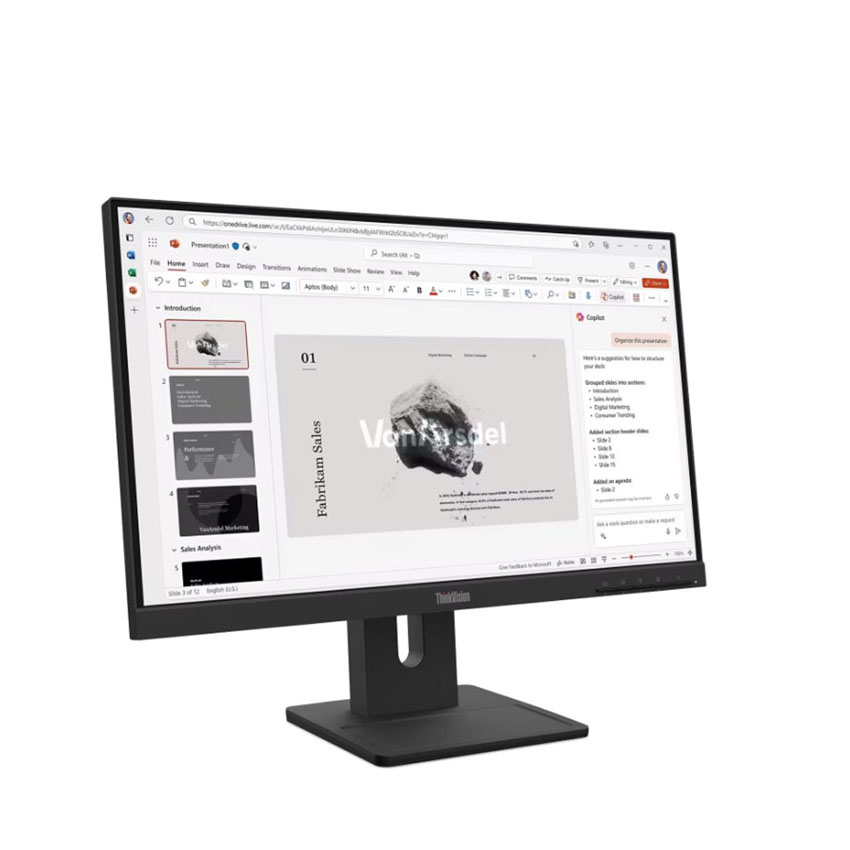 Màn hình Lenovo ThinkVision E22-40 (21.5 inch/FHD/IPS/100Hz/4ms/loa) (64C9MAR6VN) - Chi tiết 1