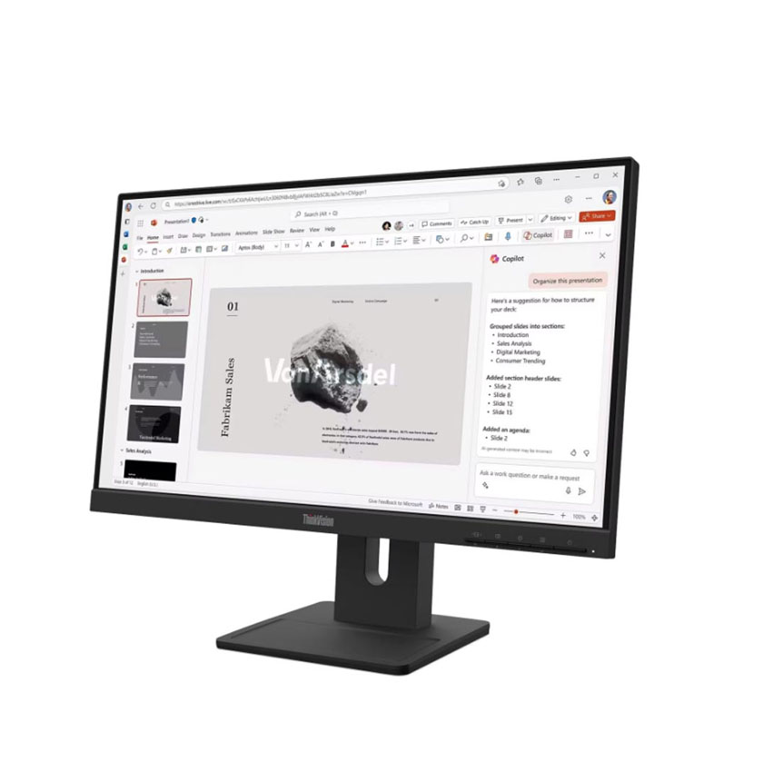 Màn hình Lenovo ThinkVision E22-40 (21.5 inch/FHD/IPS/100Hz/4ms/loa) (64C9MAR6VN) - Chi tiết 2