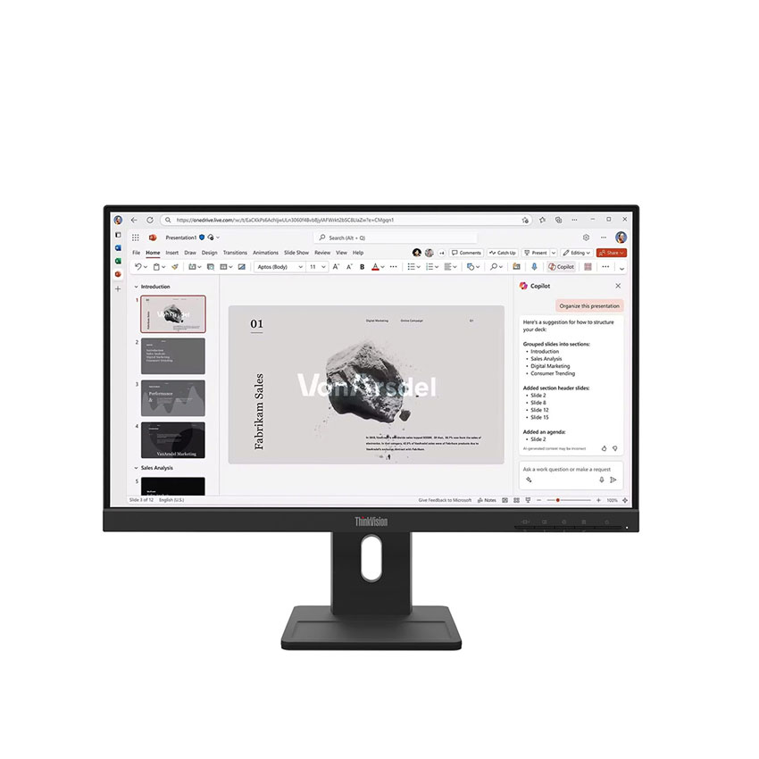 Màn hình Lenovo ThinkVision E22-40 (21.5 inch/FHD/IPS/100Hz/4ms/loa) (64C9MAR6VN) - Chi tiết 5