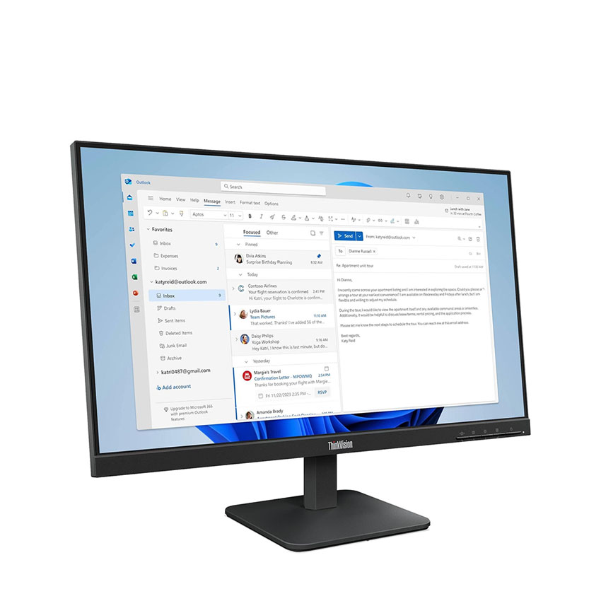 Màn hình Lenovo ThinkVision S24-4e (23.8 inch//FHD/IPS/100Hz/4ms) (64B5KAR1VN ) - Máy Tính LMC Màn hình Lenovo ThinkVision S24-4e (23.8 inch//FHD/IPS/100Hz/4ms) (64B5KAR1VN ) - Chi tiết 2
