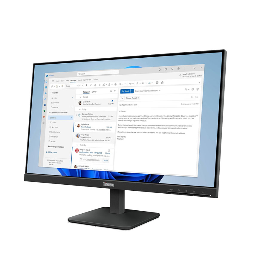 Màn hình Lenovo ThinkVision S24-4e (23.8 inch//FHD/IPS/100Hz/4ms) (64B5KAR1VN ) - Máy Tính LMC Màn hình Lenovo ThinkVision S24-4e (23.8 inch//FHD/IPS/100Hz/4ms) (64B5KAR1VN ) - Chi tiết 3