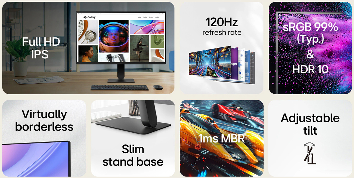 Màn hình LG 24U411A-B (23.8 inch/FHD/IPS/120Hz/1ms) - Máy Tính LMC Màn hình LG 24U411A-B (23.8 inch/FHD/IPS/120Hz/1ms) - Chi tiết 1