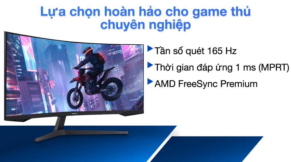Màn hình Samsung LC34G55TWWEXXV (34 inch/WQHD/VA/165Hz/1ms) - Máy Tính LMC Màn hình Samsung LC34G55TWWEXXV (34 inch/WQHD/VA/165Hz/1ms) - Chi tiết 6