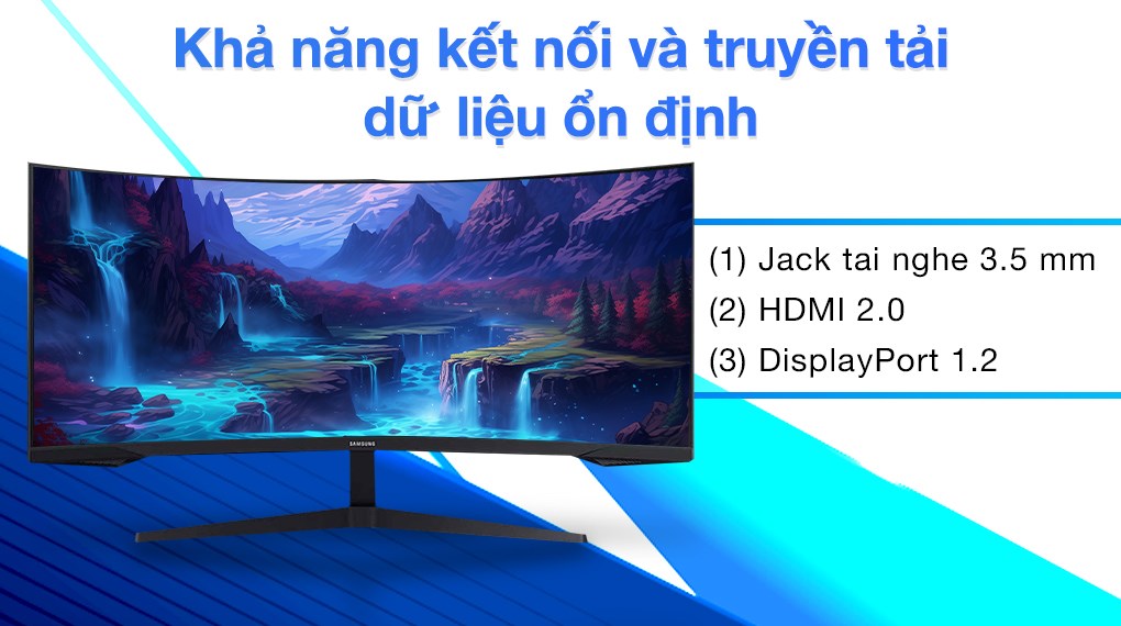 Màn hình Samsung LC34G55TWWEXXV (34 inch/WQHD/VA/165Hz/1ms) - Máy Tính LMC Màn hình Samsung LC34G55TWWEXXV (34 inch/WQHD/VA/165Hz/1ms) - Chi tiết 7