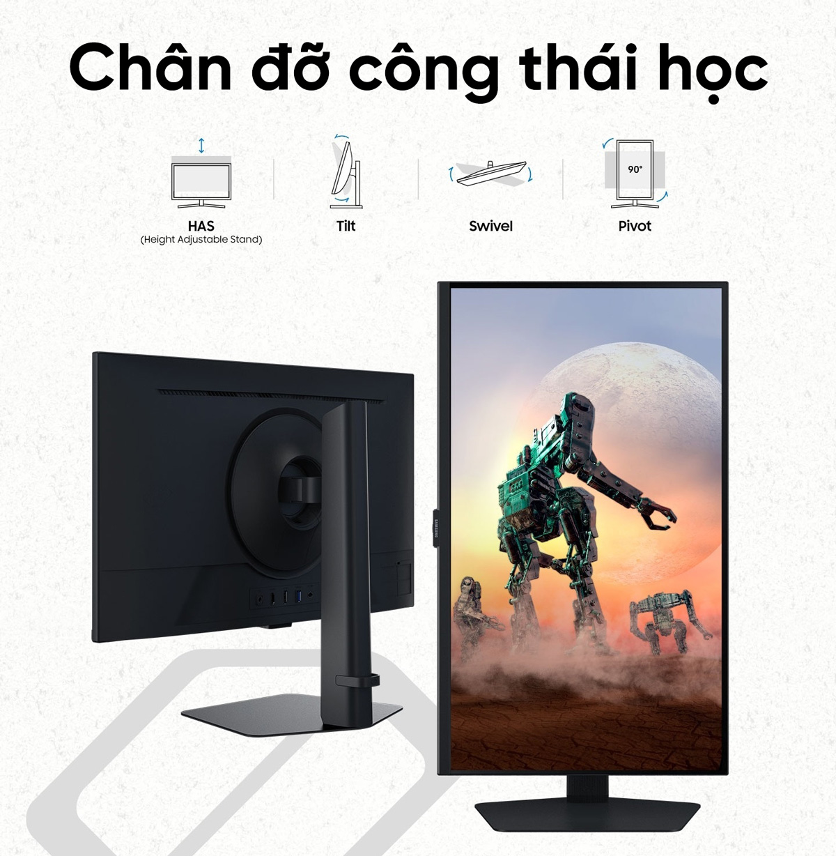 Màn hình Samsung Odyssey G5 G50D LS32DG502EEXXV (32 inch/QHD/IPS/180Hz/1ms) - Chi tiết 2
