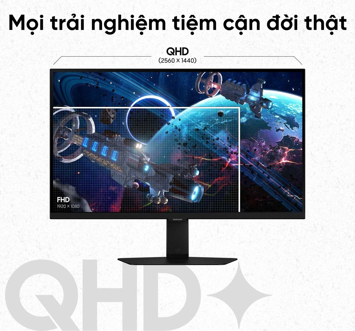 Màn hình Samsung Odyssey G5 G50D LS32DG502EEXXV (32 inch/QHD/IPS/180Hz/1ms) - Chi tiết 3