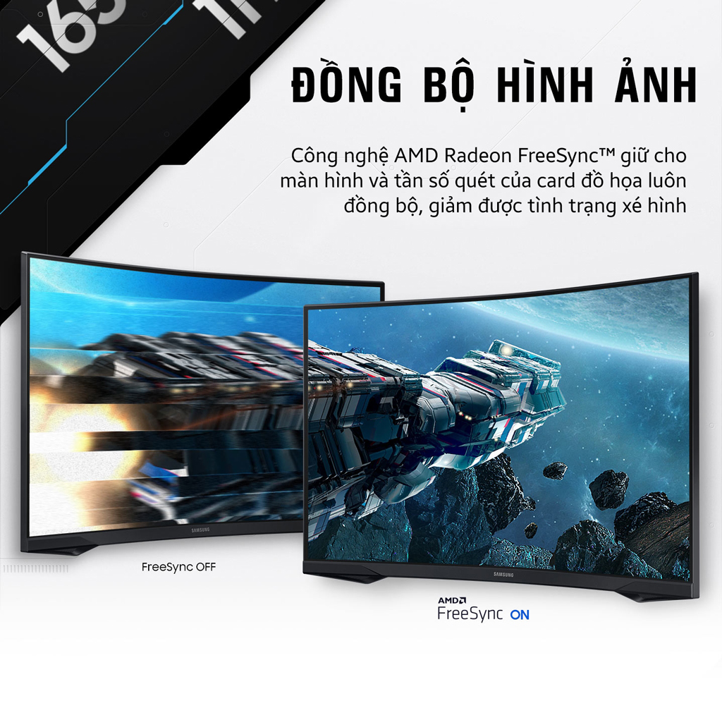 Màn hình Samsung Odyssey G5 G55C LS27CG552EEXXV (27 inch/QHD/VA/165Hz/1ms/cong) - Chi tiết 5