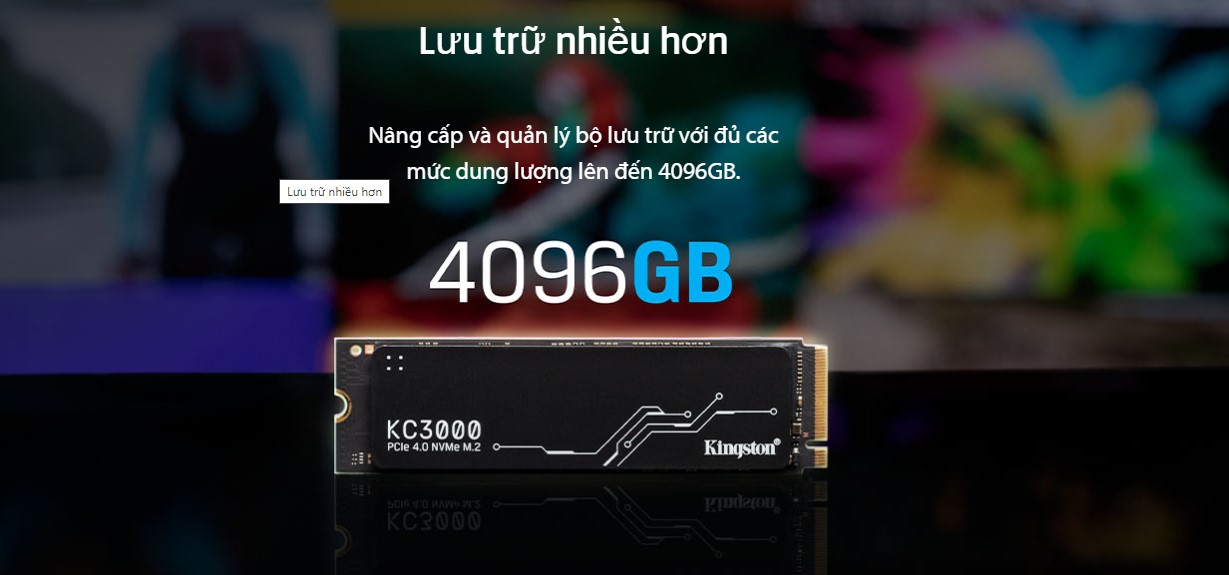 Ổ Cứng SSD KINGSTON KC3000 512GB – M.2 2280 PCIe Gen4 x4 (Đọc 7000MB/s - Ghi 3900MB/s)-(SKC3000S/512G) - Chi tiết 5