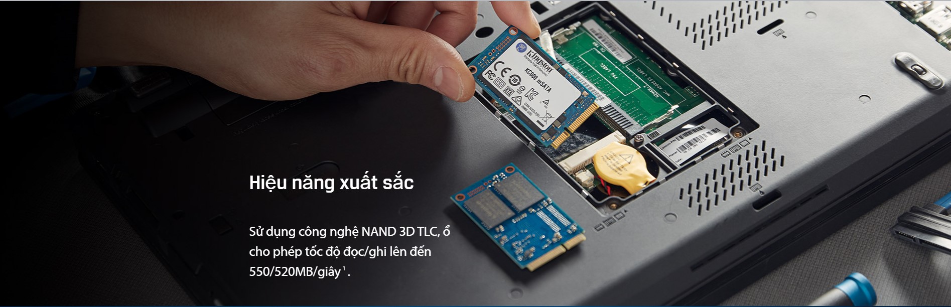 Ổ Cứng SSD KINGSTON SKC600 512GB 2.5 inch SATA III (Đọc 550MB/s - Ghi 520MB/s) - (SKC600/512GB) - Chi tiết 2