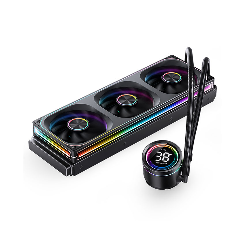 Tản nhiệt nước AIO Jonsbo TH-360 ARGB Black (màn hình digital) - Máy Tính LMC Tản nhiệt nước AIO Jonsbo TH-360 ARGB Black (màn hình digital) - Chi tiết 1