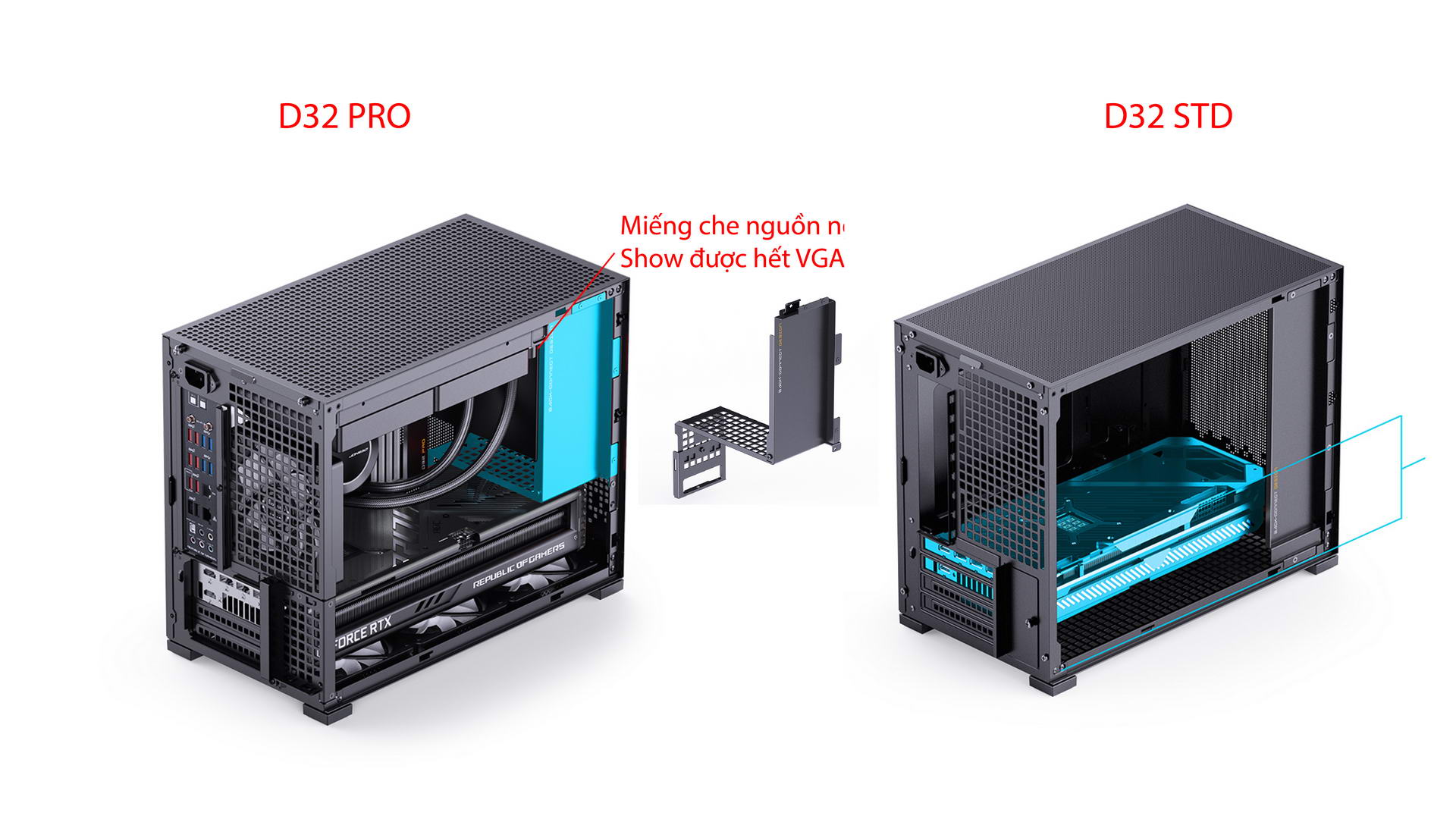Vỏ case JONSBO D32 STD Black (mATX/Mid Tower) - Chi tiết 2