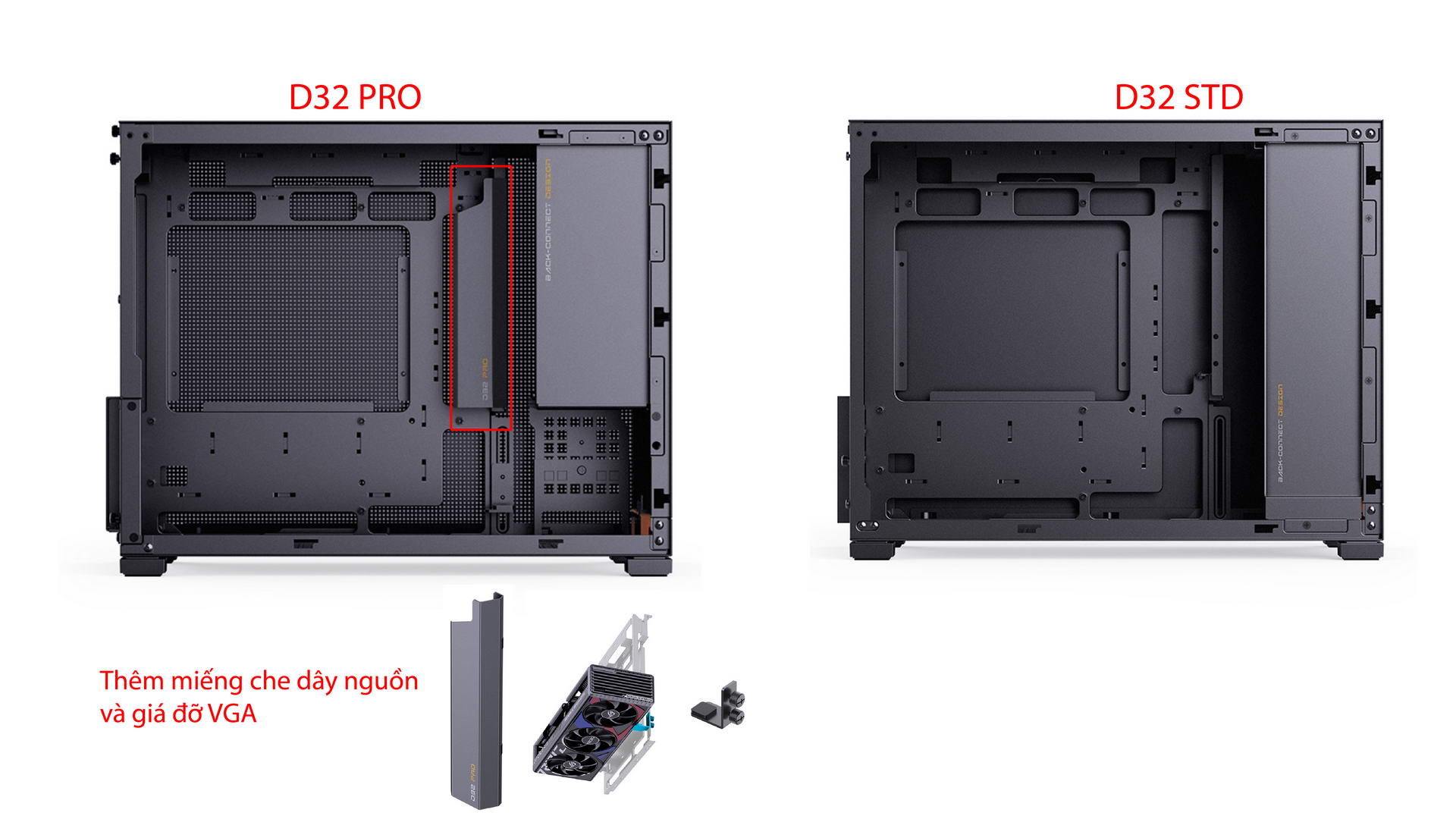 Vỏ case JONSBO D32 STD Black (mATX/Mid Tower) - Chi tiết 3