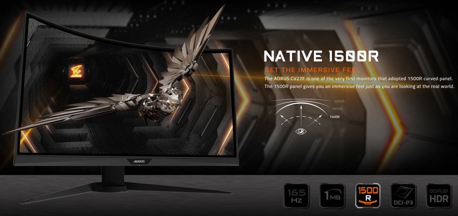 Màn hình Gigabyte Aorus CV27F-4