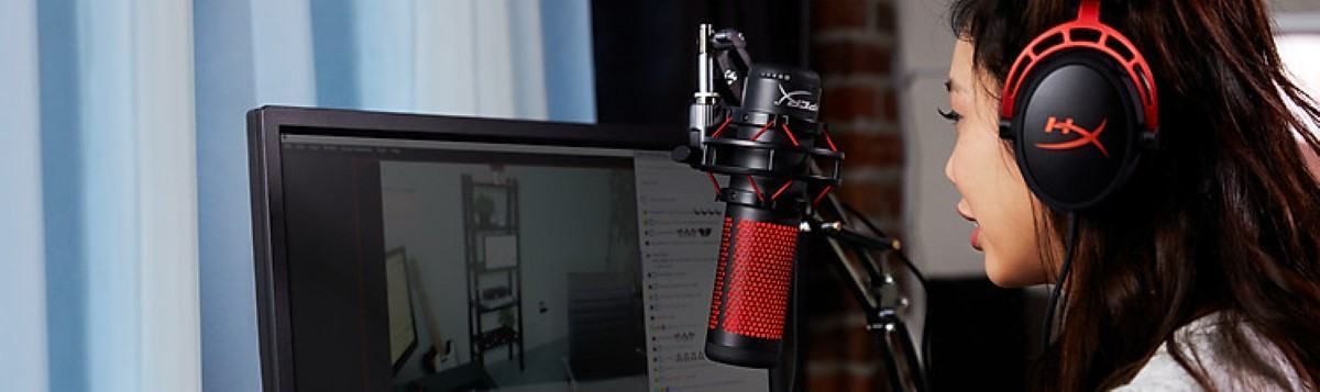 Microphone Kingston HyperX Quadcast Gaming Black Red