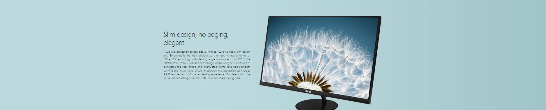 Màn hình ASUS VL249HE không viền