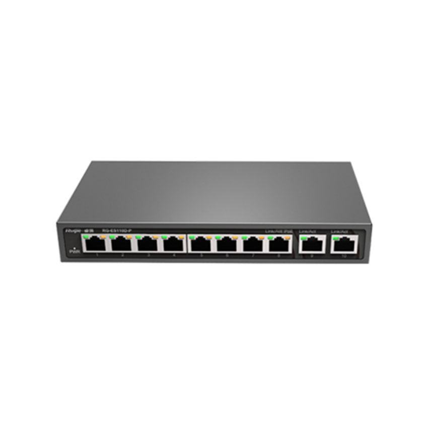 witch RUIJIE RG-ES110D-P (PoE 8 cổng 10/100/1000BASE-T)