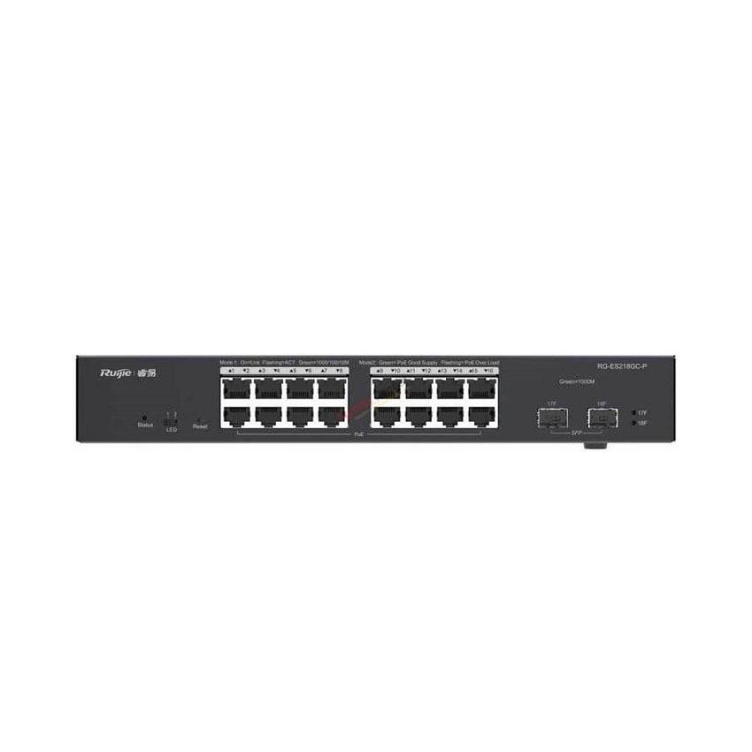 66055_switch_ruijie_rg_es218gc_p_layer_2_smart_managed_16p_poe-1 Switch RUIJIE RG-ES218GC-P (Layer 2 Smart Managed 16P PoE)