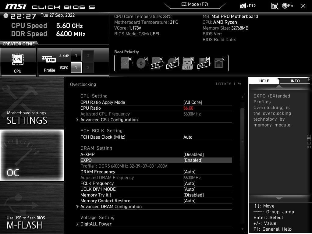 MSI Advanced Mode Pro series
