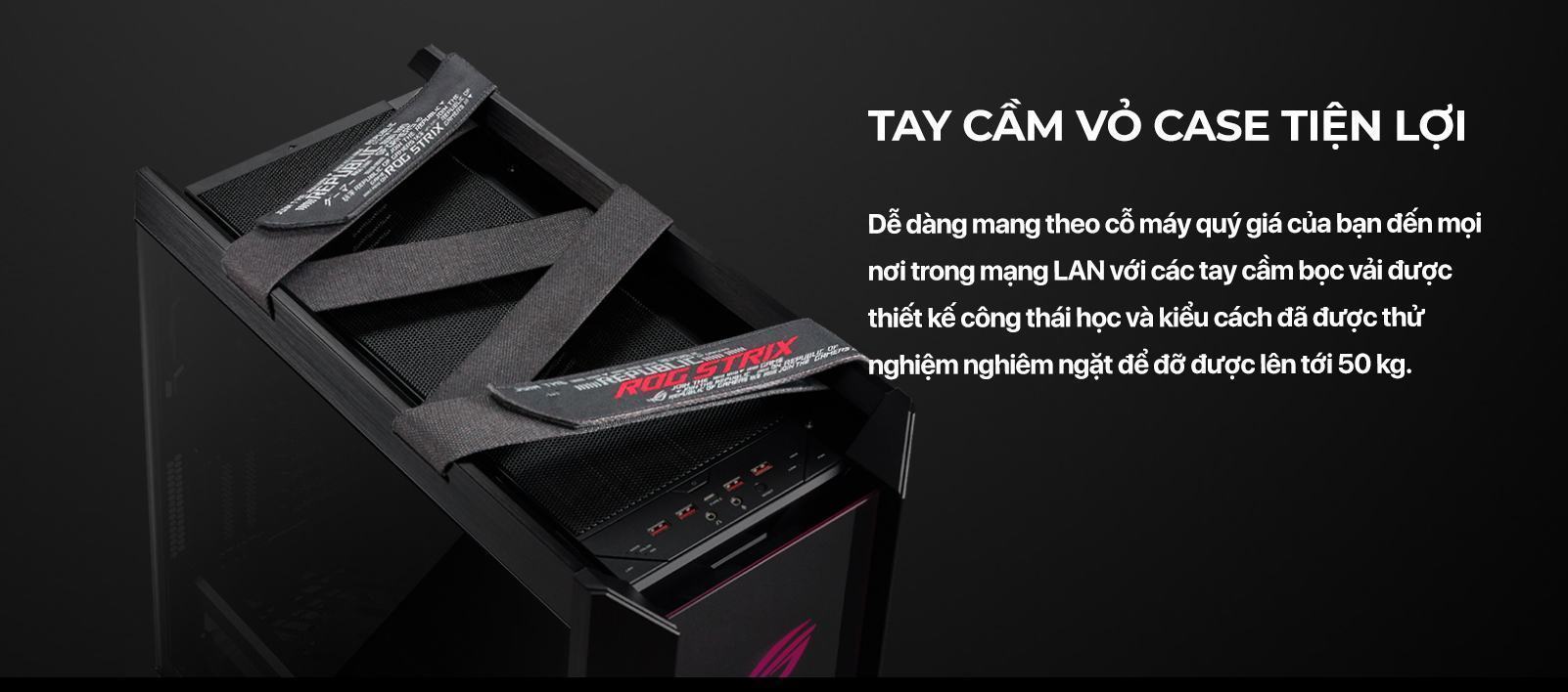 Vỏ Case Asus ROG Strix Helios GX601 Tempered Glass Gaming 