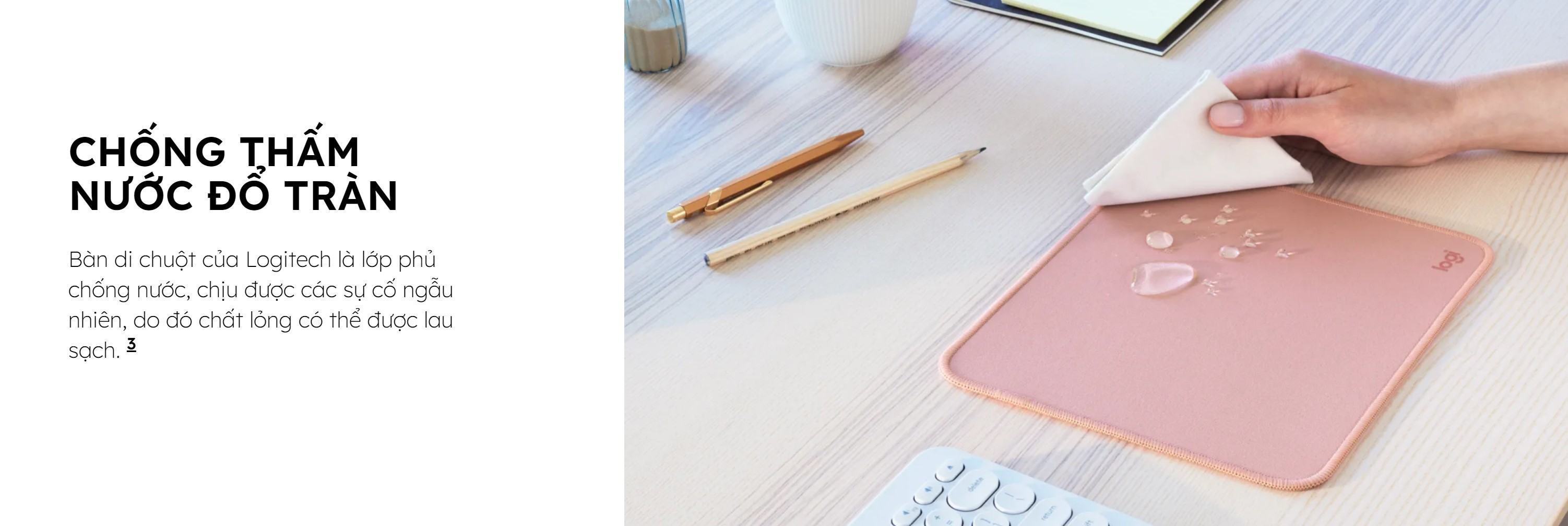 Bàn di chuột Logitech studio series - Đen (956-000031)