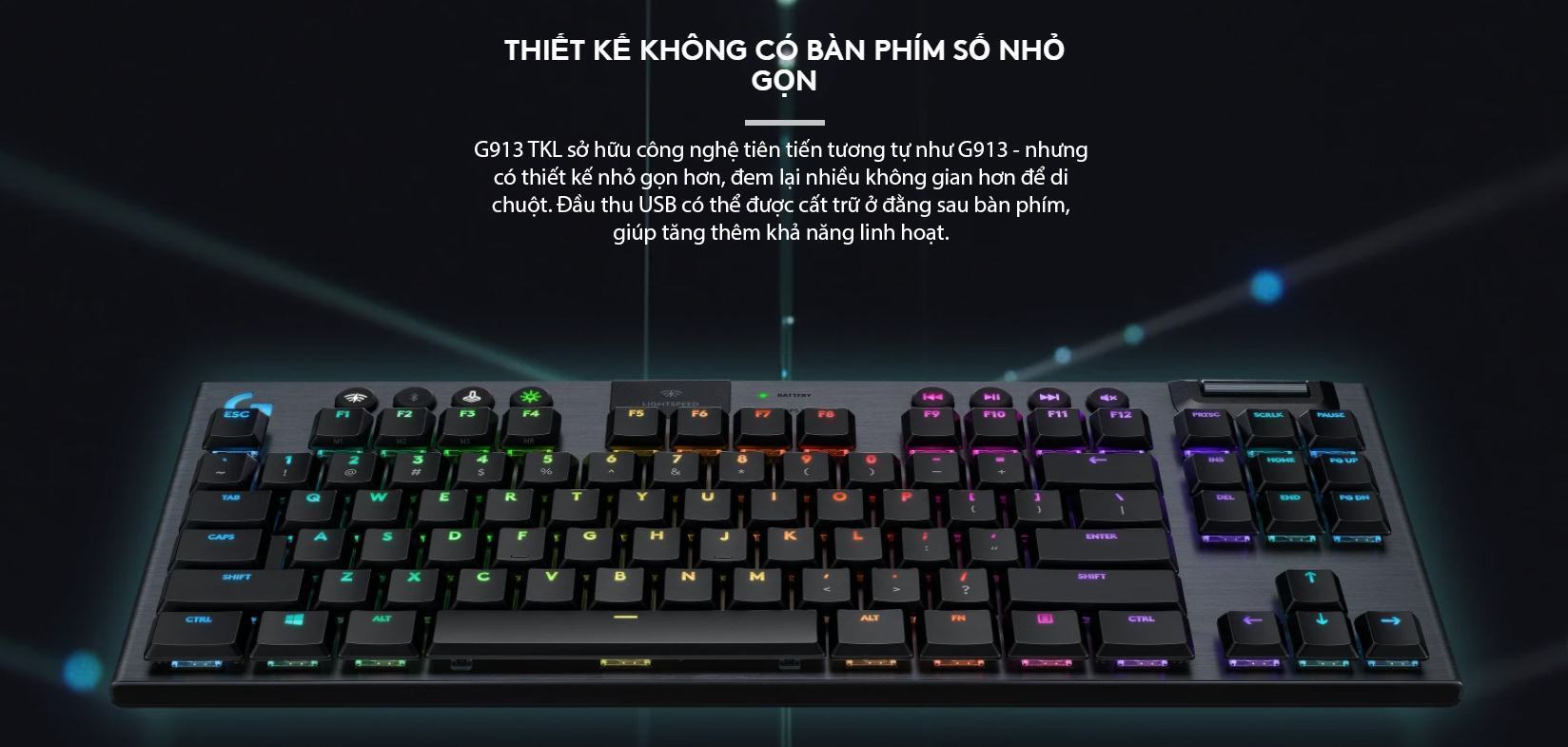 ban-phim-logitech-g913-tkl-lightspeed-wireless-rgb-brown-switch-002 Bàn phím Logitech G913 TKL Lightspeed Wireless RGB Brown Tactile switch 2