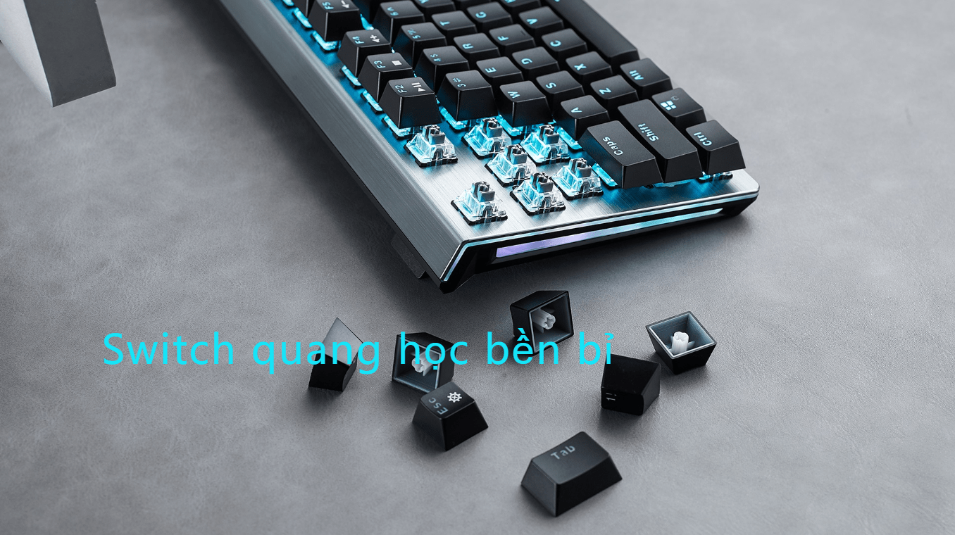 Bàn phím quang cơ gaming có dây Rapoo V530 2