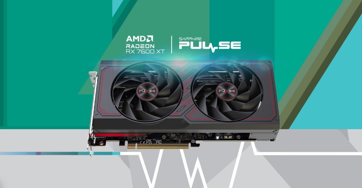 card-man-hinh-sapphire-pulse-rx-7600-xt-gaming-oc-16gbx ard màn hình SAPPHIRE PULSE RX 7600 XT GAMING OC 16GB