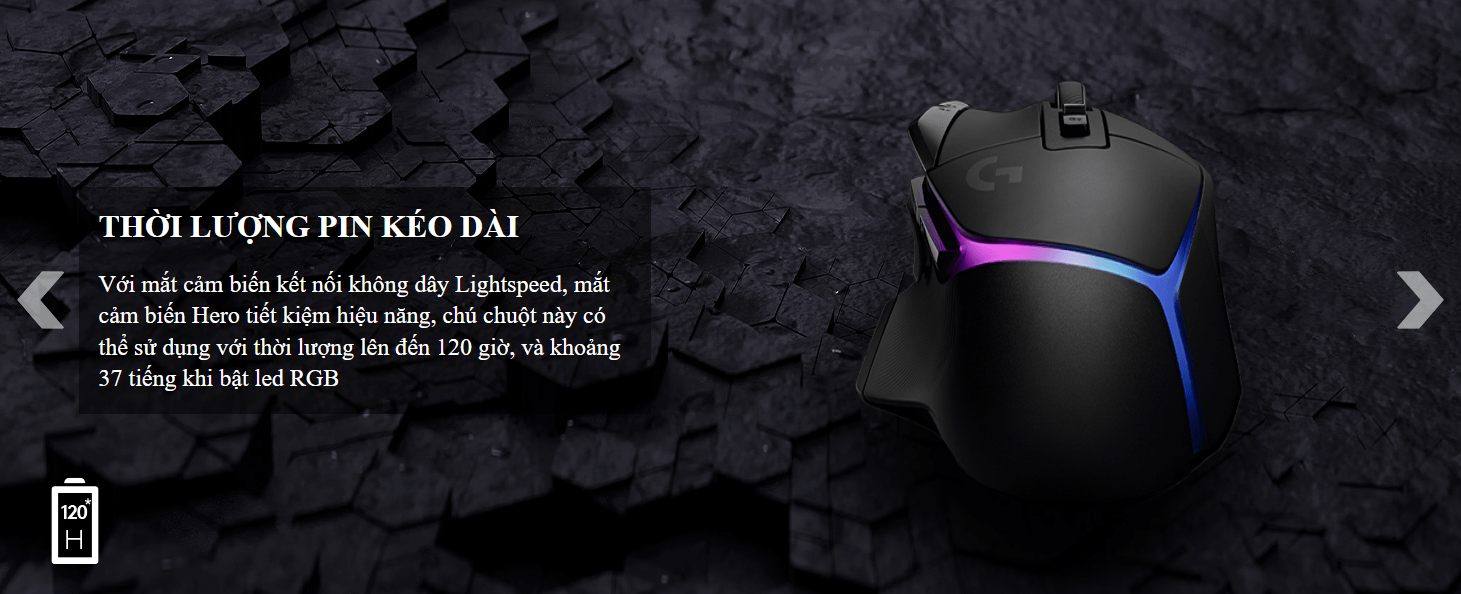 chuot-game-khong-day-logitech-g502x-rgb-plus-lightspeed-den-910-00616416 Chuột game không dây Logitech G502X RGB Plus Lightspeed đen (910-006164) 8