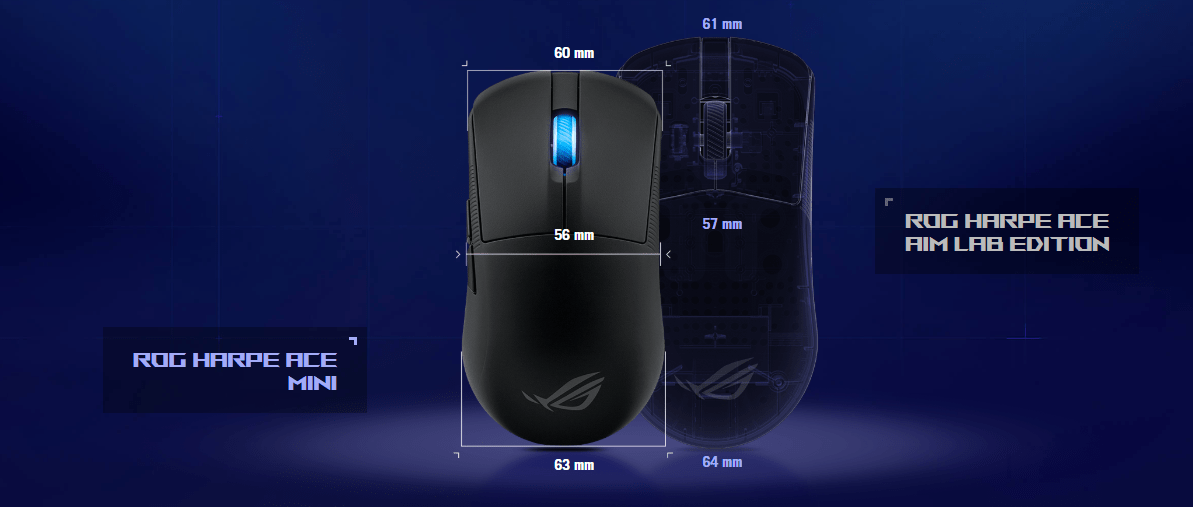 Chuột Gaming Asus ROG Harpe Ace Mini Black 2