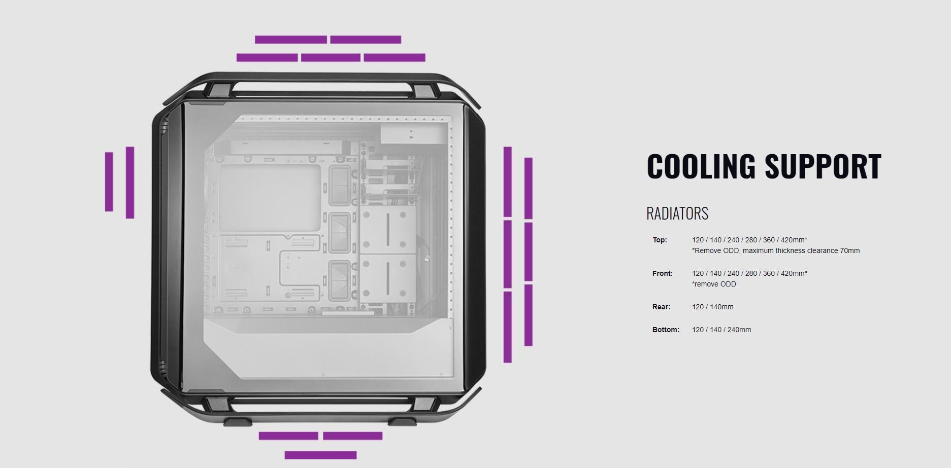 47146_c700p-black-9 Case Cooler Master Cosmos C700P Black Edition (Mid Tower/Màu Đen) giới thiệu 10