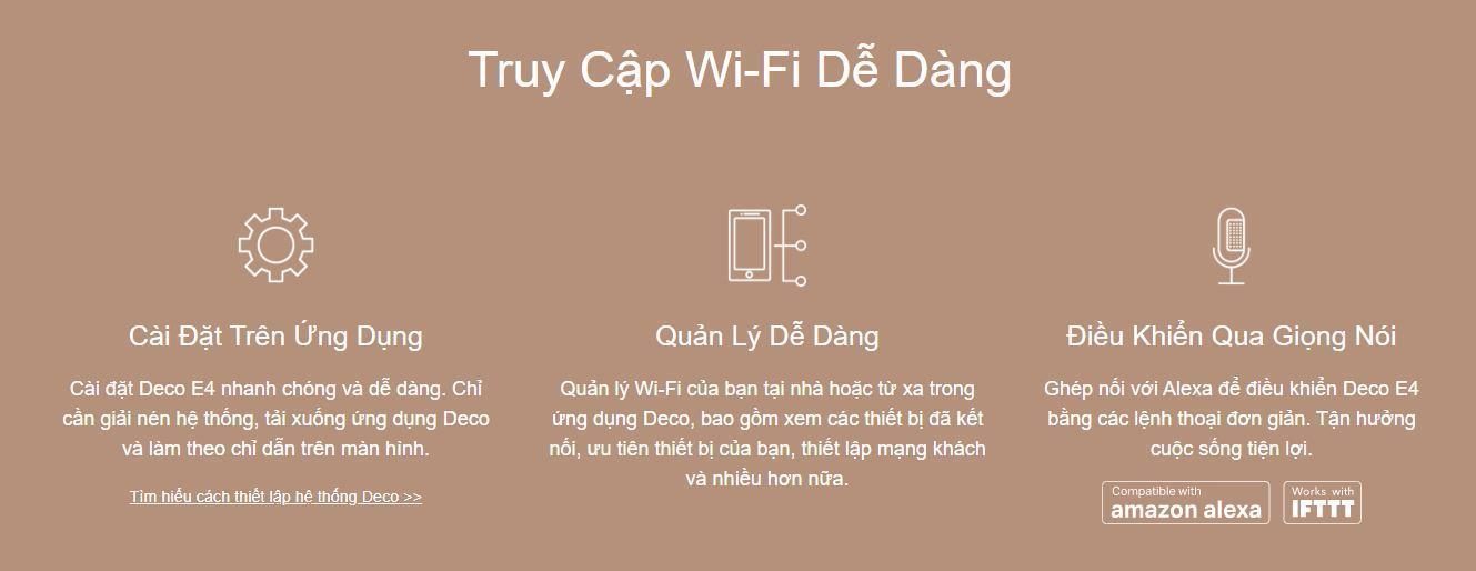 Bộ phát wifi mesh TP-Link Deco E4 (2-Pack) Wireless AC1200Mbps 9