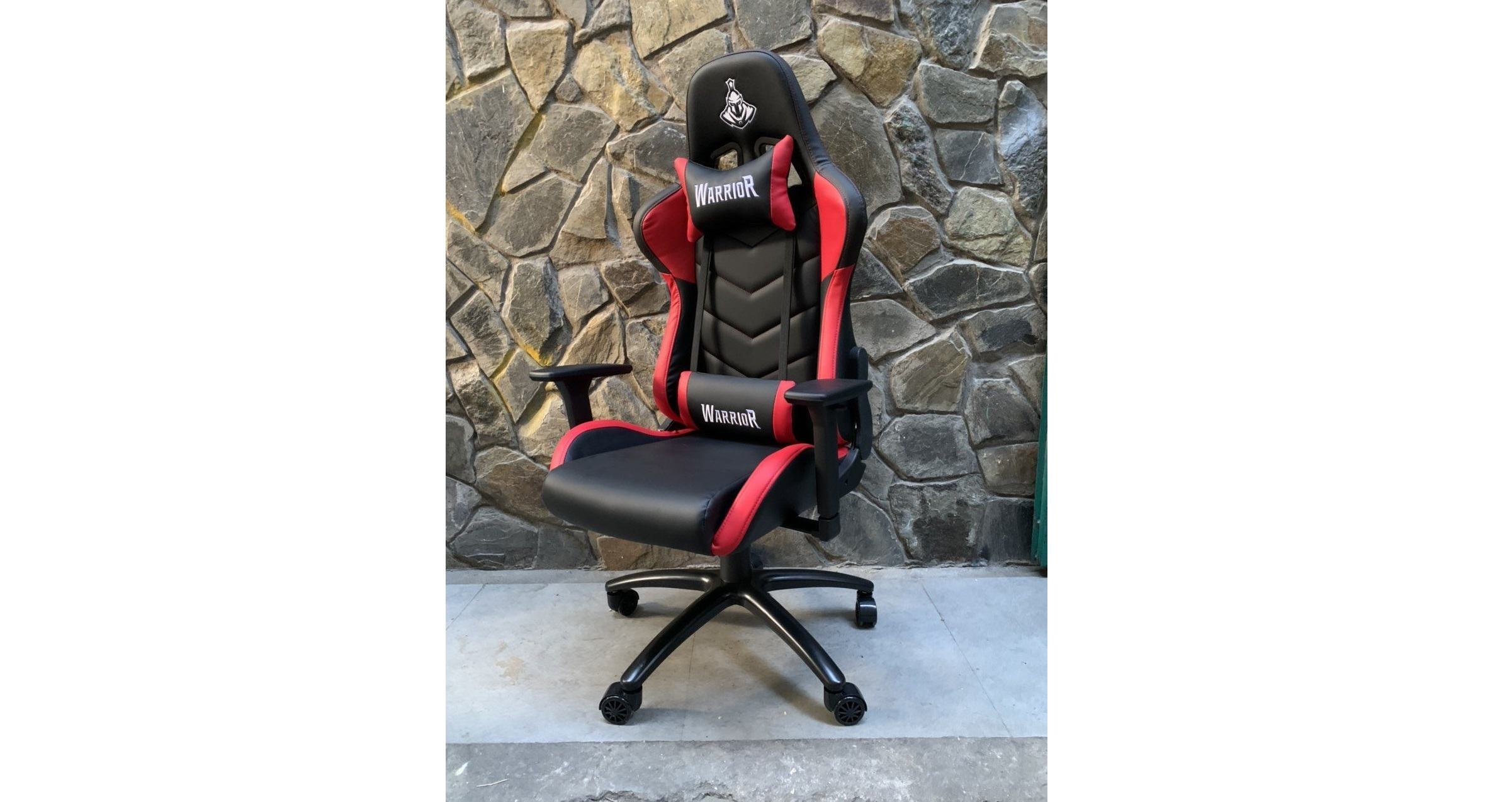 Ghế Gamer Warrior Raider Series Black (WGC206) trang bị chân ghế với thiết kế giảm tiếng ồn