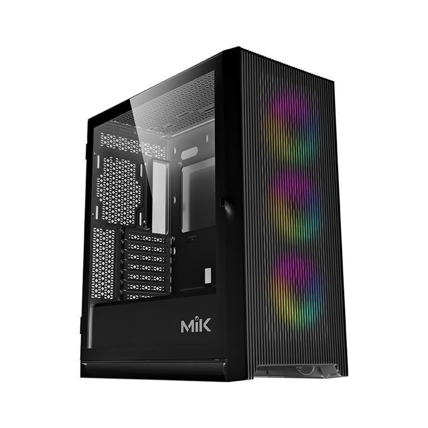 Vỏ Case MIK STORM 360 BLACK - 3FA (ATX/Mid Tower/Màu Đen/3Fan ARGB)