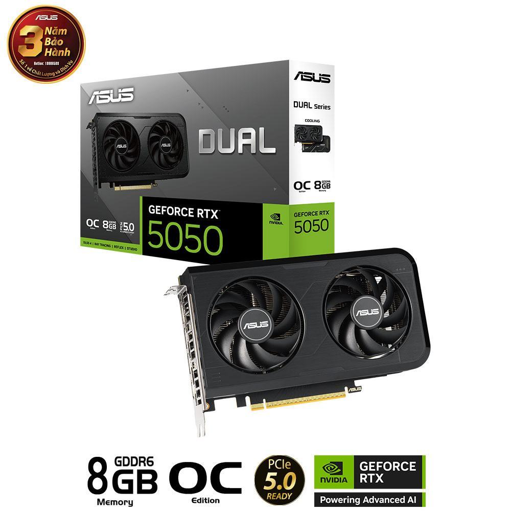 92420_dual_rtx5050_o8g_01 Card màn hình ASUS DUAL GeForce RTX 5050-8G OC GDDR6