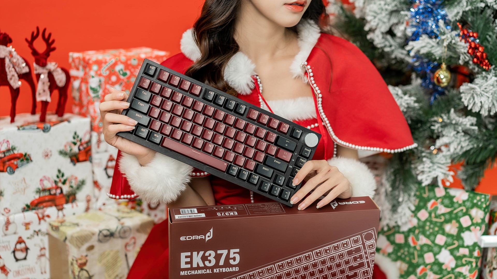 Bàn Phím Cơ Gaming Edra EK375 Alpha Red Switch 1