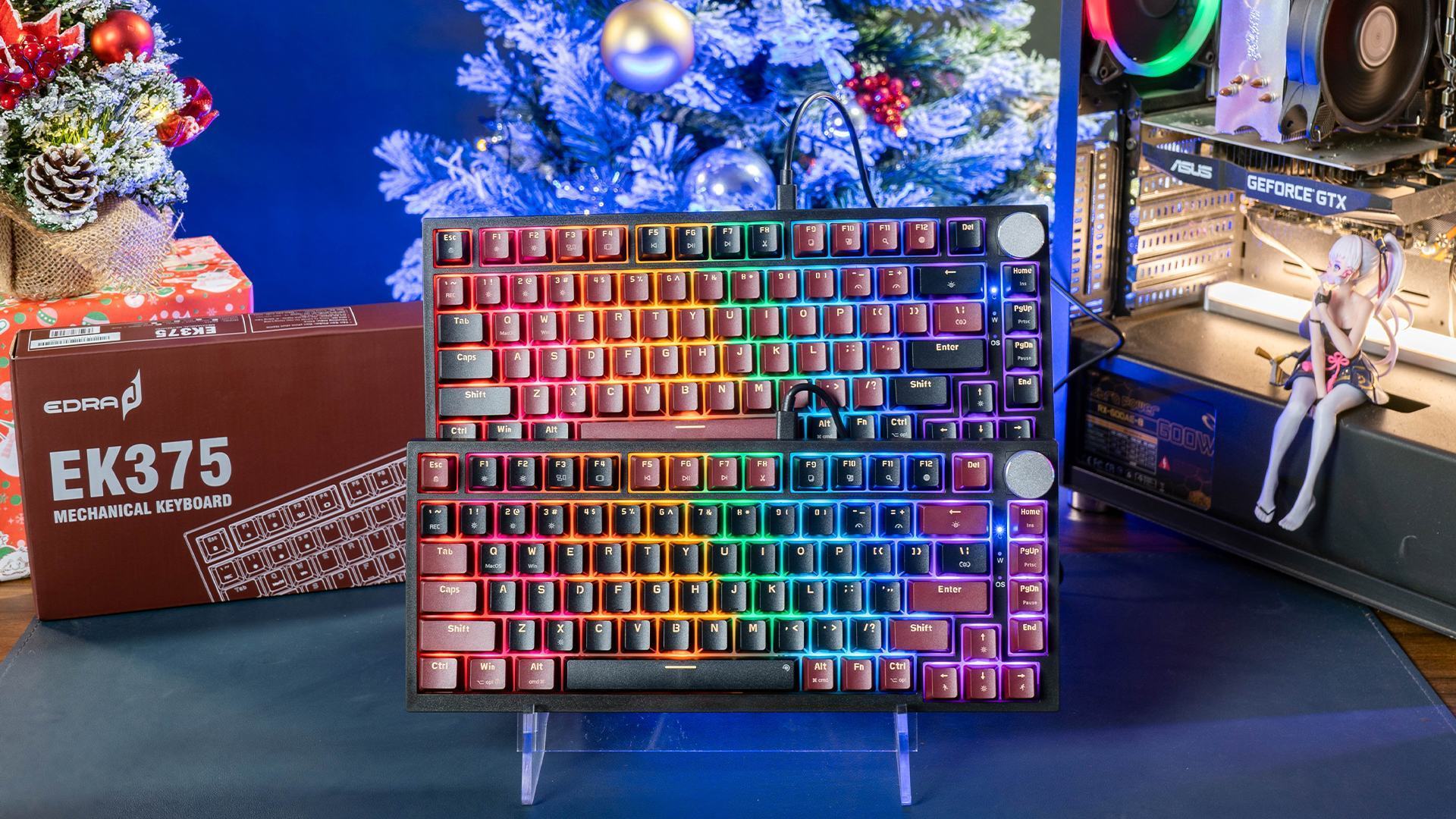 Bàn Phím Cơ Gaming Edra EK375 Alpha Red Switch 3