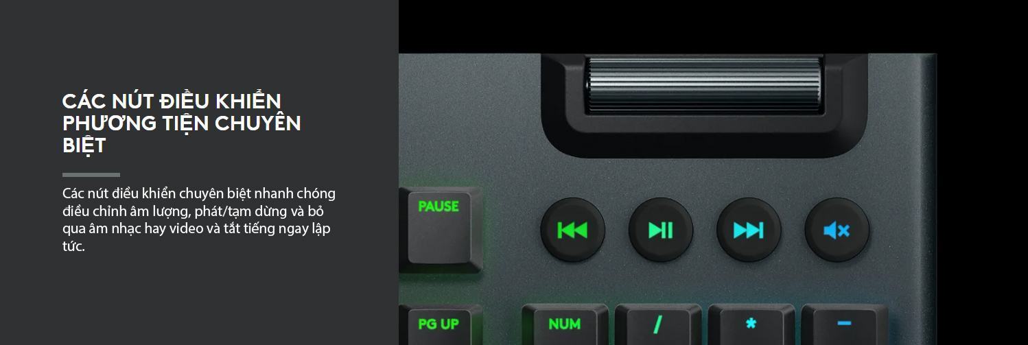Bàn phím cơ Logitech G813 Lightsync RGB GL Clicky (USB) 9