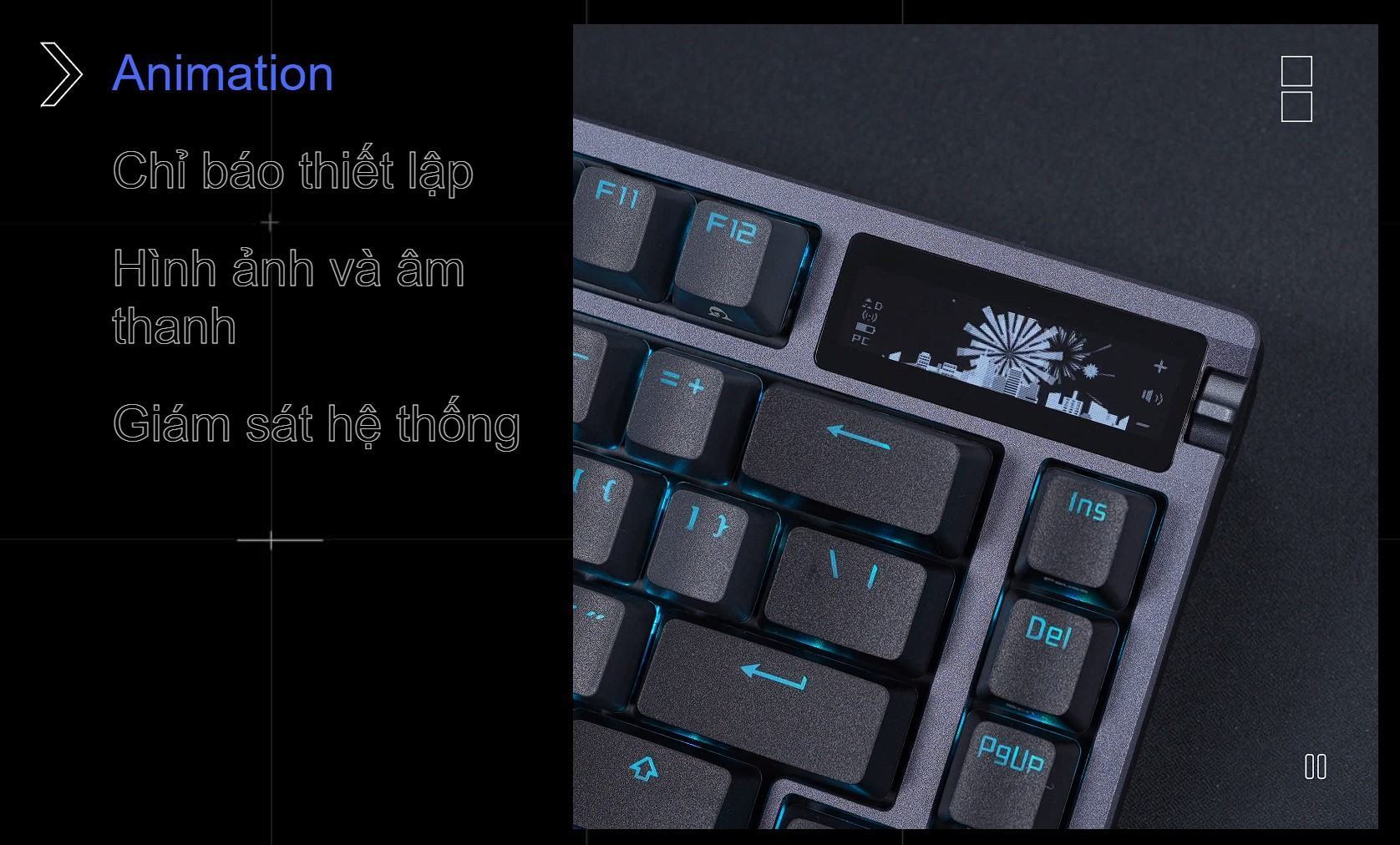 Bàn phím Gaming không dây ASUS ROG AZOTH