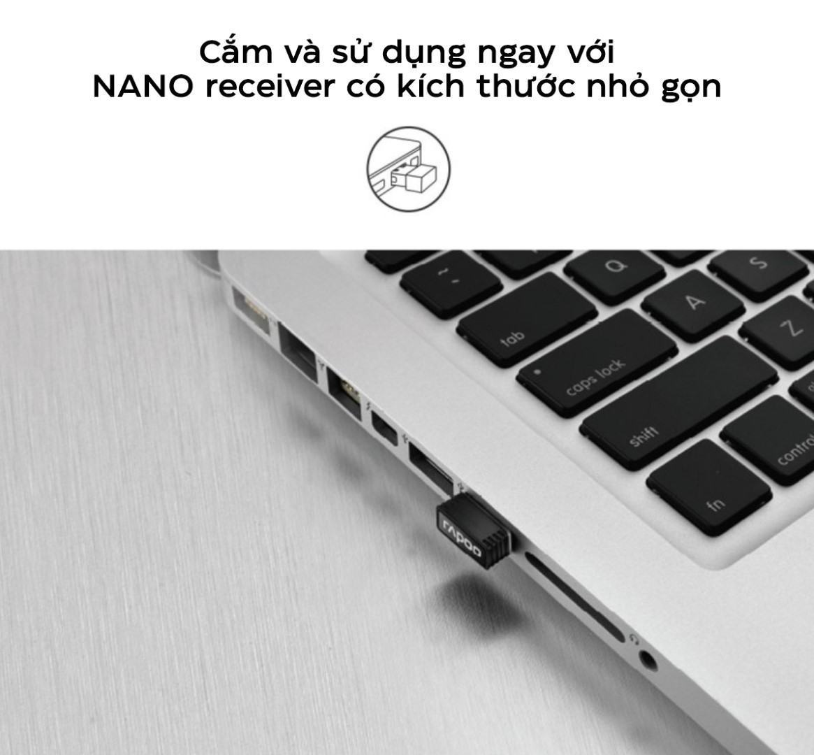 bo-ban-phim-chuot-khong-day-rapoo-8000s-den-2 Bộ Bàn phím chuột không dây Rapoo 8000S đen (USB)