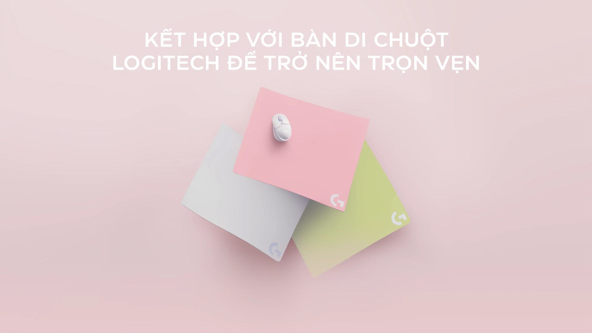Chuột game không dây Logitech G705 RGB Off White (910-006369)