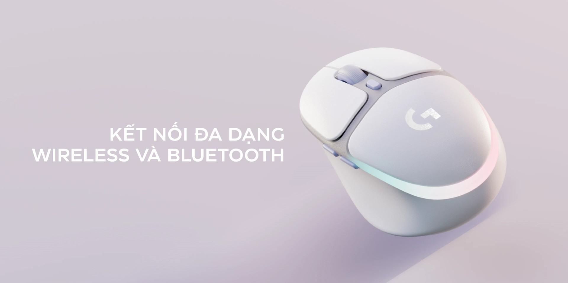Chuột game không dây Logitech G705 RGB Off White (910-006369)