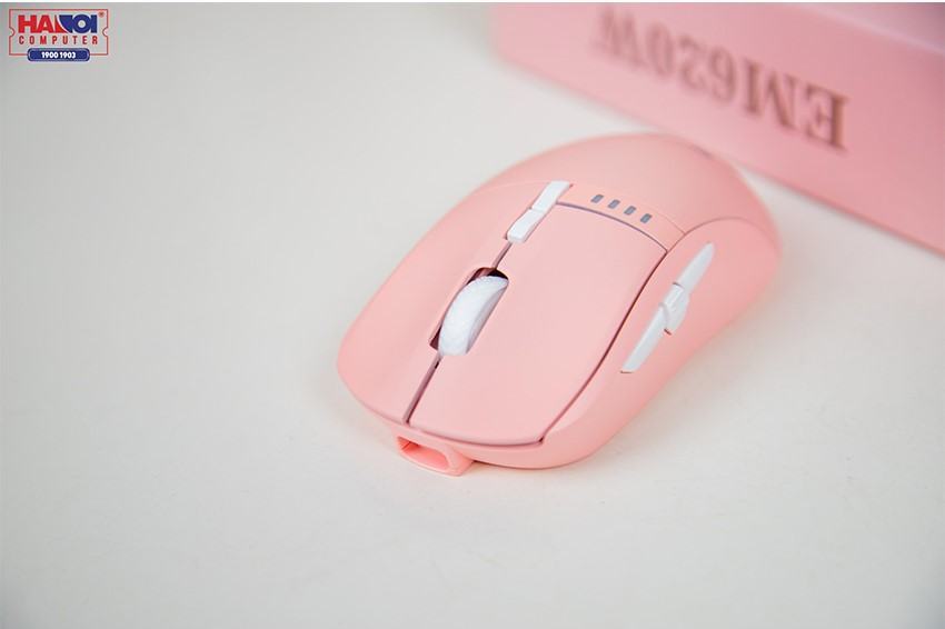 Chuột Không dây E-Dra EM620W Hồng (USB/RGB/Avago3325/Huano sw)